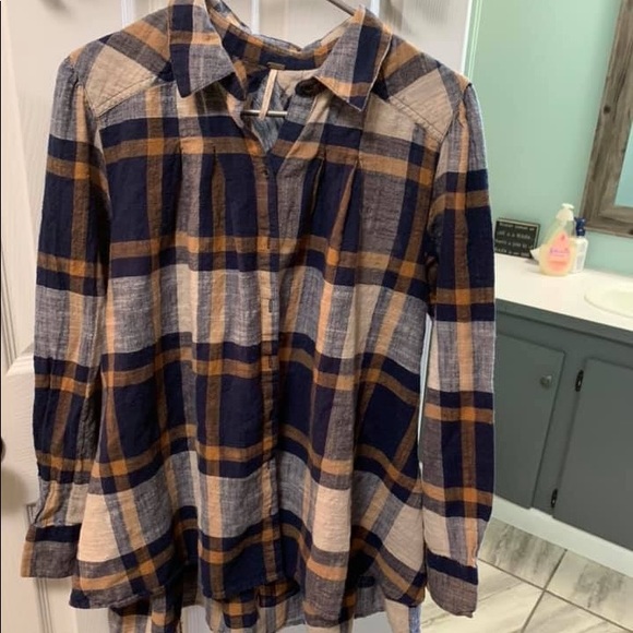 Free People Tops - Free people plaid tunic Free People Tops - Free people plaid tunic